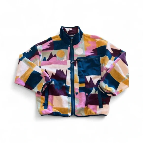 Patagonia Synchilla Full Zip Fleece Jacket in Frontera/Marble Ladies Large - Picture 1 of 6